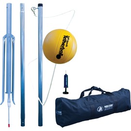 Park & Sun Sports Portable Outdoor Tetherball Set with Carrying Bag and Accessories (3-Piece Tri-Pod Base/Pole)