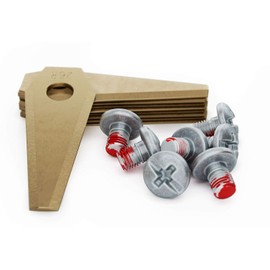 MOWHOUSE 9 x Premium Replacement Blades for Bosch Indego Robotic Lawnmower Blade Set (Titanium)