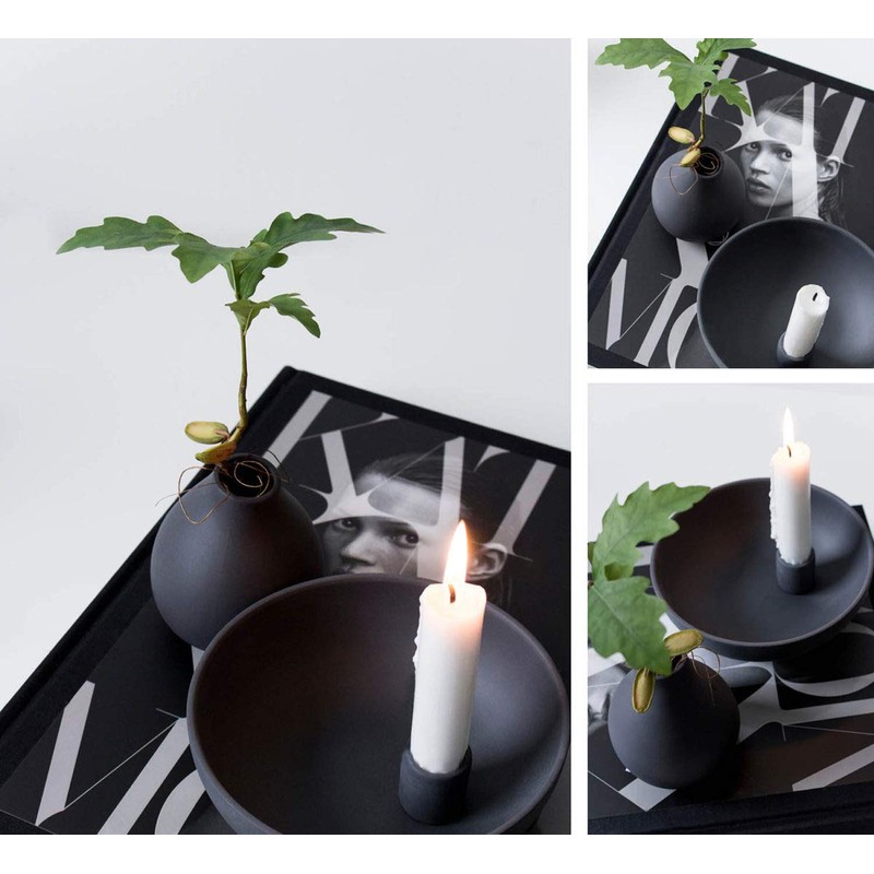 Storefactory Scandinavia Lidatorp Large Dark Grey Candlestick