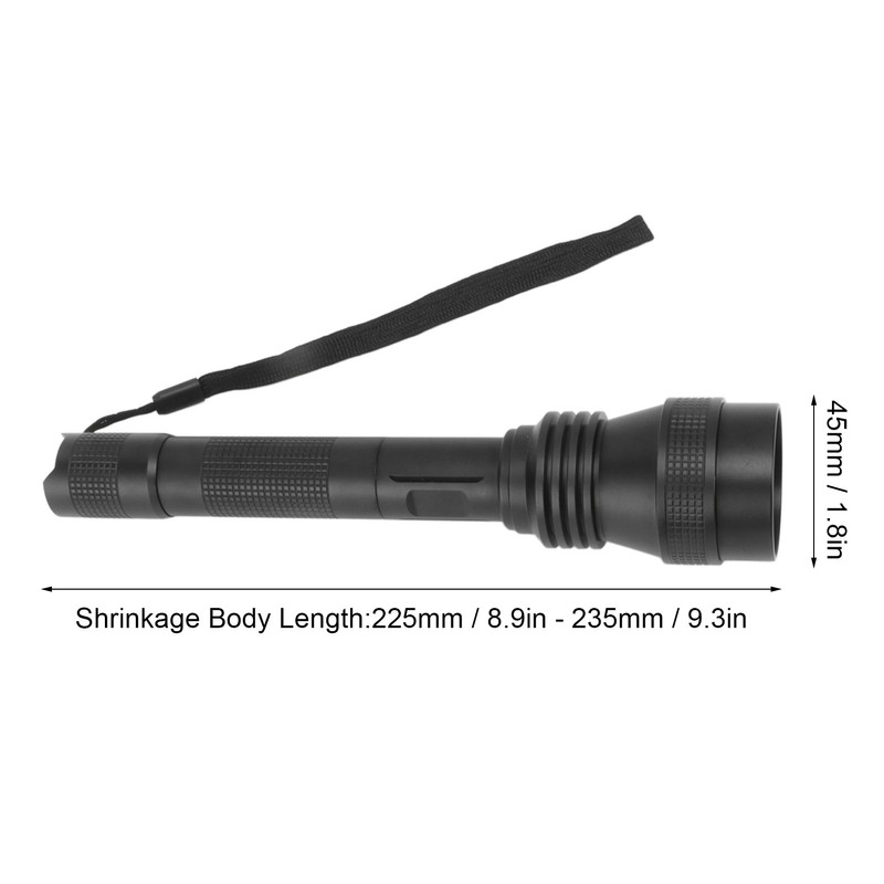 IR Flashlight Zoomable Waterproof Night Vision 850nm Infrared Flashlight for