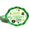 Fancy Land 30 Pcs St Patrick’s day Oval Paper Plates