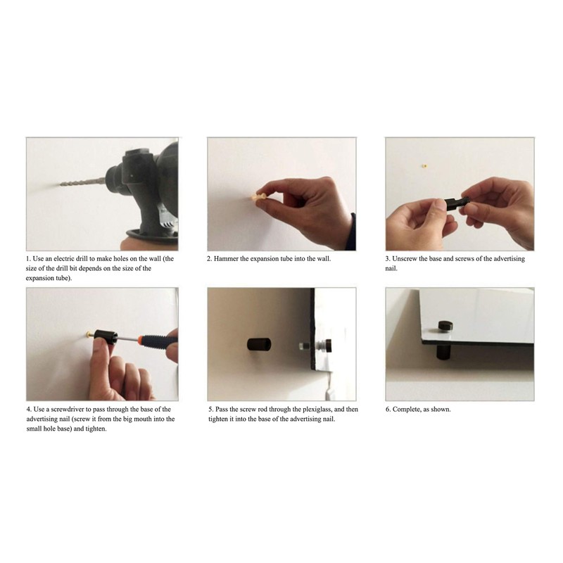 Luomorgo 24 Pcs 1/2" x 0.78" Stainless Steel Standoff Screws,