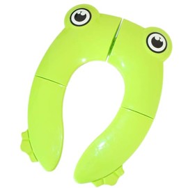 Foldable Toilet Seats in Vibrant Colors - Durable & Comfortable Design, Easy to Clean, Perfect for Small Bathrooms & Travel - 36 x 26 cm (Green)