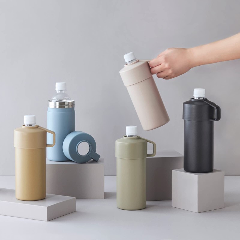 Ijinsha PET Bottle Cooler Case Beige STOS