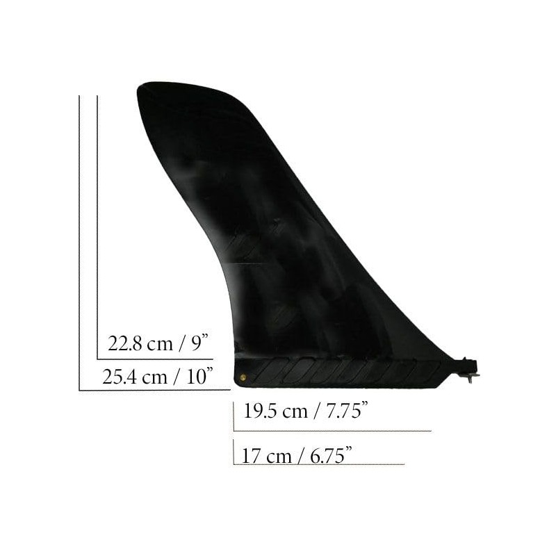 Riding not Hiding 9 inch Touring Fin For Paddleboard, Surf