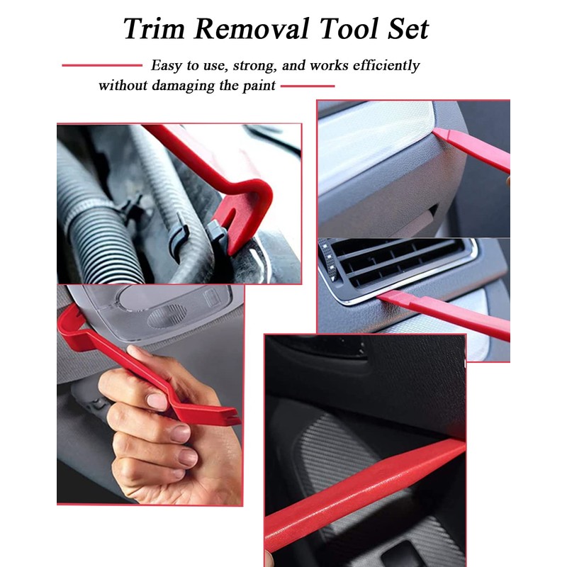 Yliebeter 105 Pcs Auto Trim Removal Tool Kit, Plastic Pry