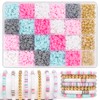 Clay Beads Bracelet Making Kit, Bracelet Making kit Flat Preppy