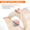 Carbou Wound Dressing Sacrum Silicone Foam Dressing, 6''x7''(15cm x18cm) Bordered