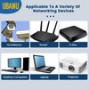 UBANU 2 Pcs RJ45 Splitter Adapter, Ethernet Splitter 1 to