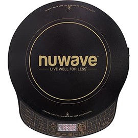 Nuwave (Renewed) Platinum Precision Induction Cooktop, Portable, Large 8” Heating Coil, 12” Shatter-Proof Ceramic Glass Surface, 94 Temp Settings 100°F-575°F, 4 Watt Settings, Remote Control Included