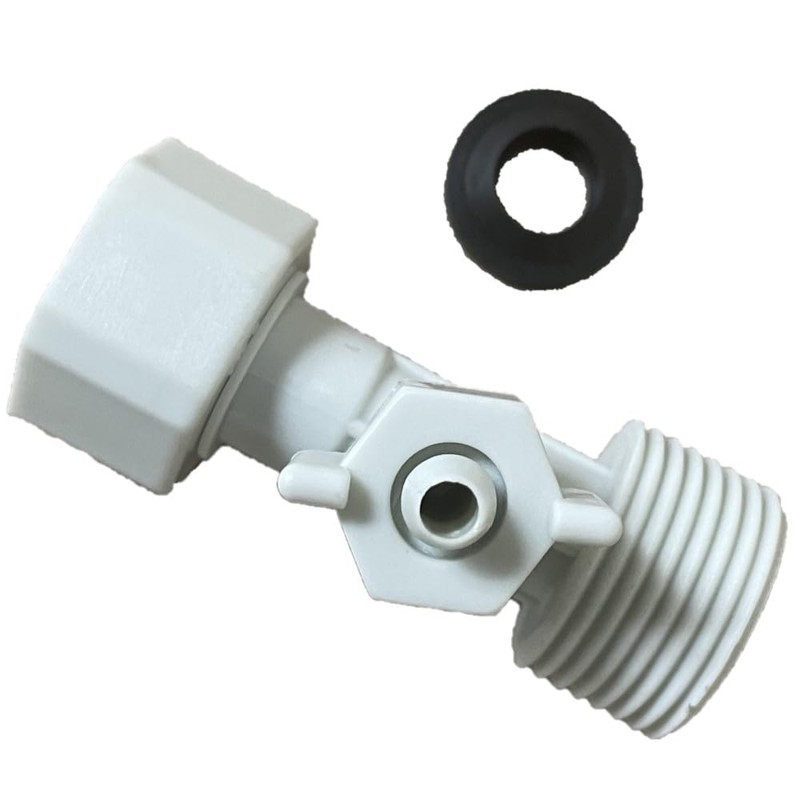 Nylon Bidet T-Adapter, 1/2 inch Male and Female End