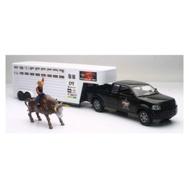 PBR Pickup Truck and Trailer w/ Bull & Rider Playset B/O Sound Effects