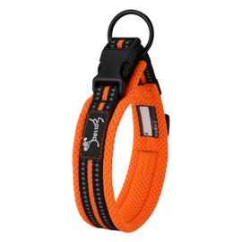 Kaka Mall Adjustable, Breathable, Reflective Nylon Dog Collar