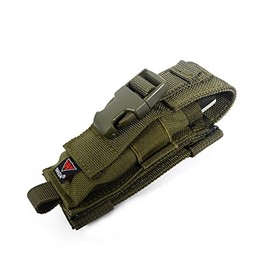 YAKEDA Multitool Pouch Sheath Folding Knife Sheath Pouch for Belt Molle Flashlight Mag Pouch (Green)