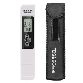 TDS Water Quality Tester Pen, EC Meter, 3-in-1, TDS & EC & Thermometer, Water Quality Tester, 1% High Accuracy, 0-999 ppm, Measurement Water Temperature 0.1-80 °C, For Aquariums, Drinking Water
