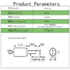 10 Pieces of 50V 1UF capacitors High Frequency Aluminum electrolytic