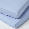 HOMESCAPES Blue Cot Bed Fitted Sheets 70 x 140 cm