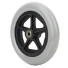 Wheelchair Casters 7" (176mm) 608ZZ Bearings Rubber