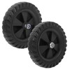 ARTIBETTER 6.2 Inch Rubber Air Compressor Replacement Wheels Quiet Caster