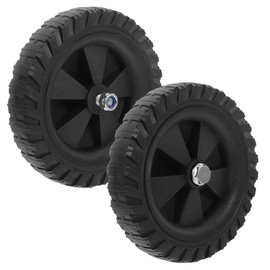 ARTIBETTER 6.2 Inch Rubber Air Compressor Replacement Wheels Quiet Caster Wheels for Air Compressor Replacement Parts Smooth Rolling - Accessories 2 Pack