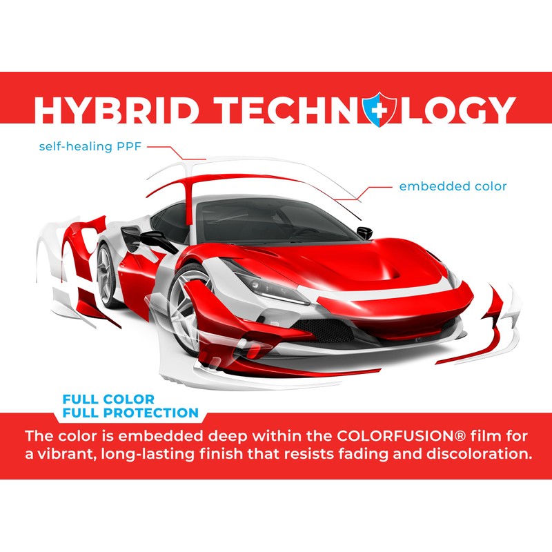 ColorFusion PPF by VViViD, Gloss Ultra Red Dry Apply PPF