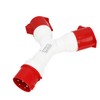Y Shaped Industrial Plug IP44 Waterproof Industrial Socket Connector Site