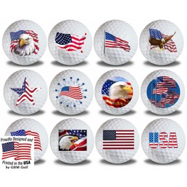 GBM Golf US Flags Mixed 12 pk