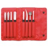 triangle 8-Piece Professional Vegetable Carving Tool Set, Black