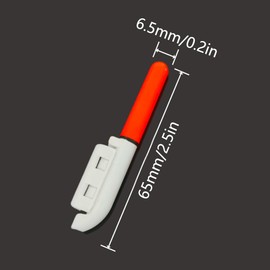 Fishing Alarm Bell, 4Pack Fishing Glow Sticks with Buckle, Rod Tip Lights, Night Fishing, Waterproof Luminous Glow Fishing Light For Sea Fishing Rod, Fishing Accessory Fishing Enthusiasts (Color B)