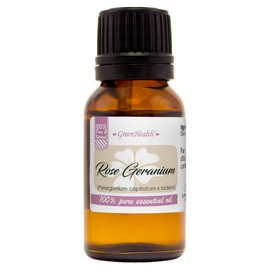 GreenHealth - Rose Geranium 100% Pure Therapeutic Grade Essential Oil -15ml