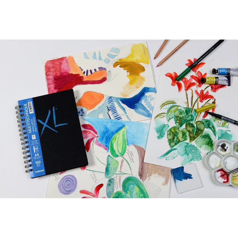 CANSON XL Textured Mixed Media Paper 160gsm A5 Medium Grit