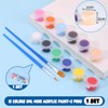 20 Pack Mini Acrylic Paint Set, 12 Colors Washable Paint
