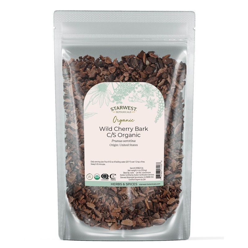 Starwest Botanicals Wild Cherry Bark Organic - Dried Loose Leaf