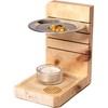 Dekobox Incense Burner Made of Pine Wood Height Adjustable