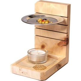 Dekobox Incense Burner Made of Pine Wood Height Adjustable