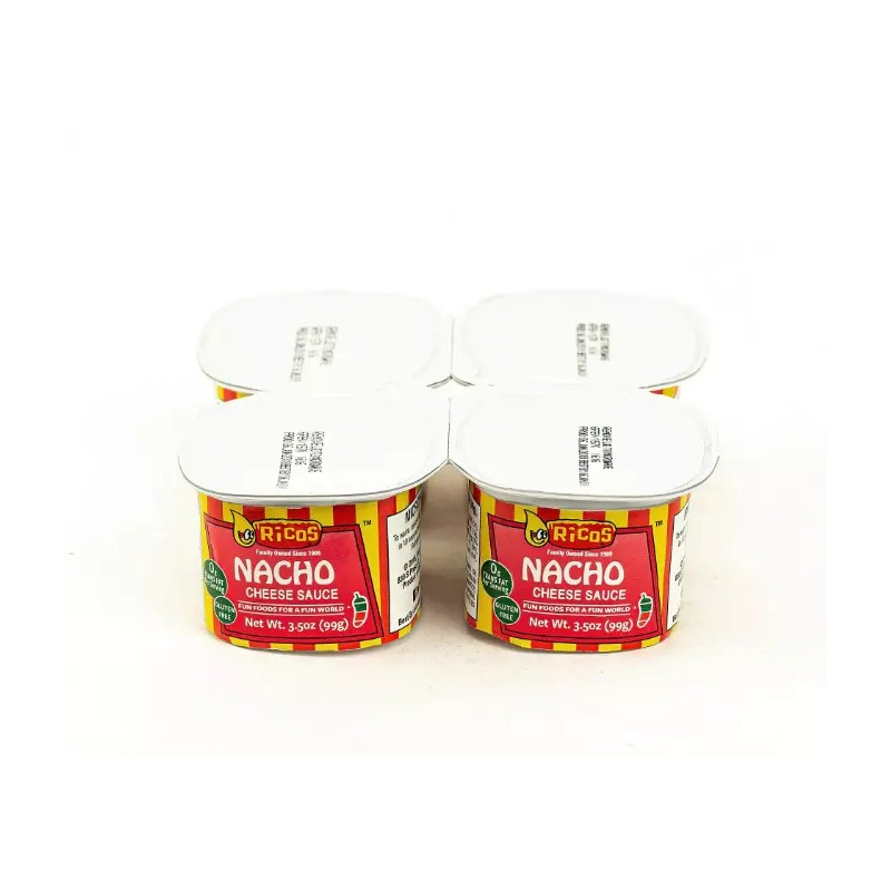 Ricos Nacho Cheese Sauce, 3.5oz x 8 Ct Cups