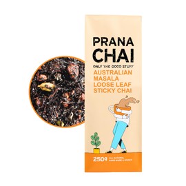 Prana Chai Original Masala Chai Tea - Premium Chai Tea Blend with Authentic Indian Spices for Rich, Aromatic Chai Masala Experience, 250g