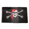 Trade Winds 2x3 Jolly Roger Pirate Skull and Crossbones Red