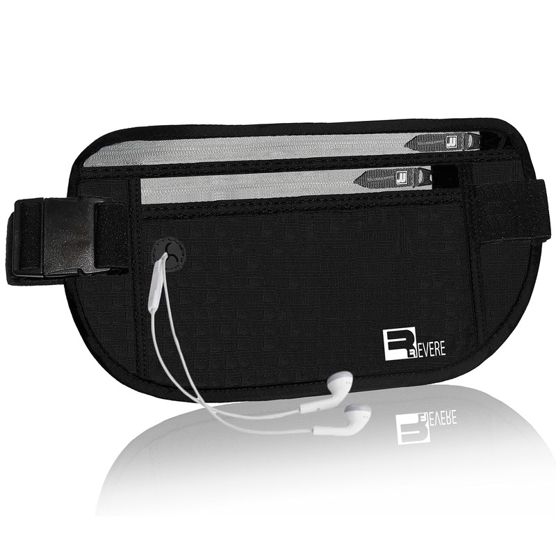 RFID Money Belt Travel Passport Wallet. Safe, Discreet, Hidden Waist