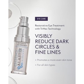ALASTIN Skincare Restorative Eye Trearment - Crema de ojos (14.8 mL), ayuda a reducir la apariencia de ojeras e inflamación y a suavizar la apariencia