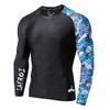 LAFROI Men's Long Sleeve UPF 50+ Baselayer Skins Performance Fit