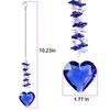 45mm/1.8Inch Clear Glass Heart Crystal Ball Prism Pendant, Hanging Crystals