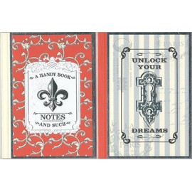 Unlock Your Dreams Mini Journal & A Handy Book Mini Notebook - Package of 2