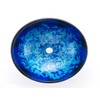 Fanwin Star Blue OceanMystery Series Tempered Deco Glass Vessel Bathroom