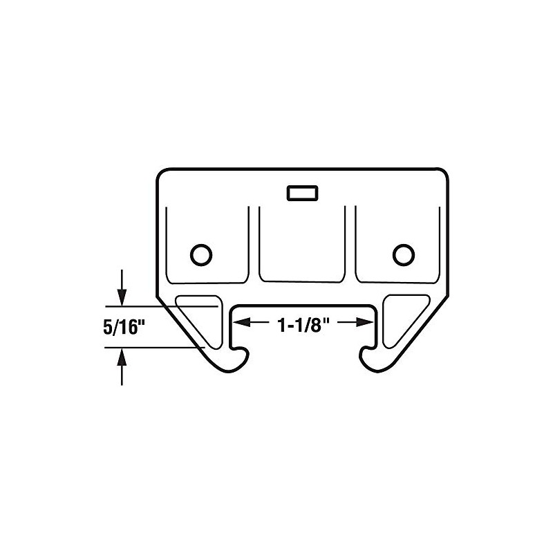 Slide-Co 22495 Drawer Track Guide Kit, 1-1/8 In., Plastic, Green