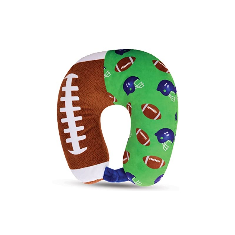 iscream Silky Fleece 12" Neck Support Pillow - Touchdown