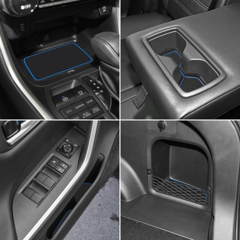 SENSHINE 3D Cup Holder Insert for Toyota Rav4 Accessories 2019-2023