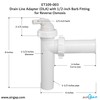Drain Line Adapter (DLA) with 1/2-inch Barb Fitting (ET109-003, 9-50B,