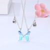 BFF Necklace for 2 Girls Magnetic Butterfly Necklaces for Best
