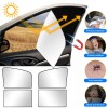 mingo-tech 4pcs Car Magnetic Side Front & Rear Window Sun